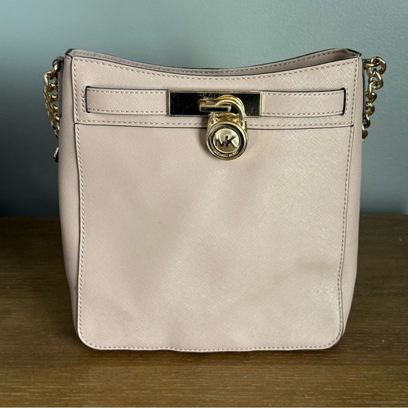 Michael Kors Pink Crossbody Bag with Gold-Tone Hardware - Picture 5 of 12